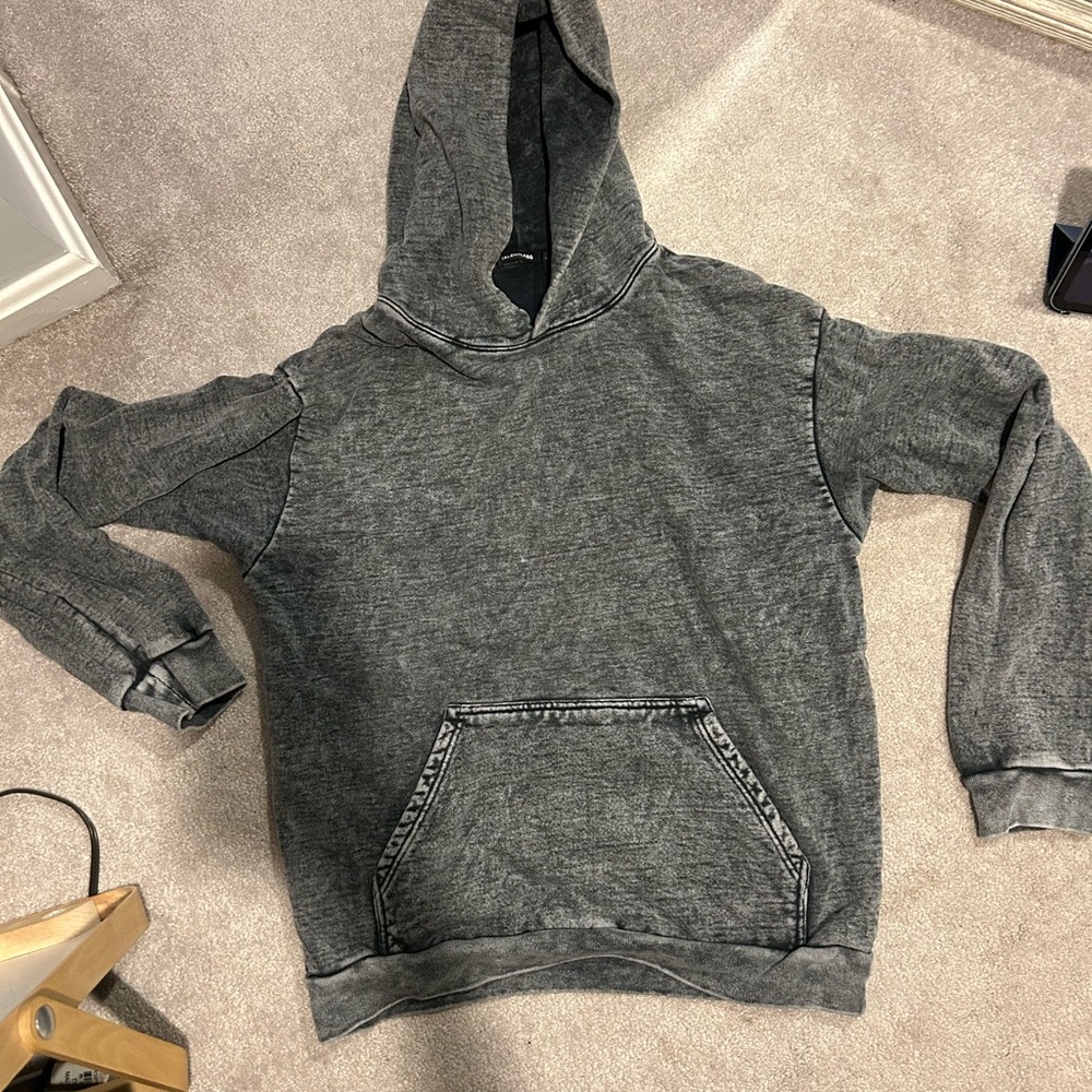 Talentless acid wash Gray Hoodie